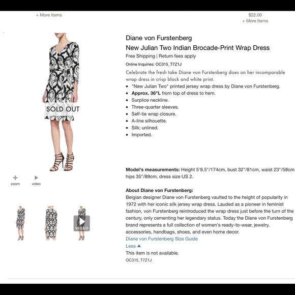 DIane von Furstenberg - jersey/silk wrap dress - Picture 3 of 8